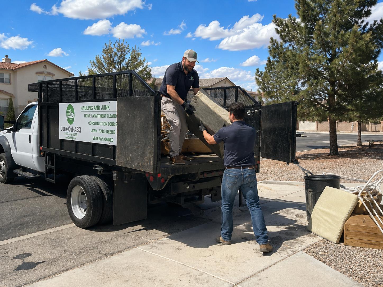 Junk Out ABQ crew at work