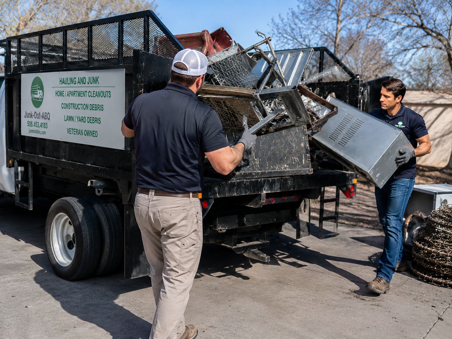 Junk Out ABQ crew at work