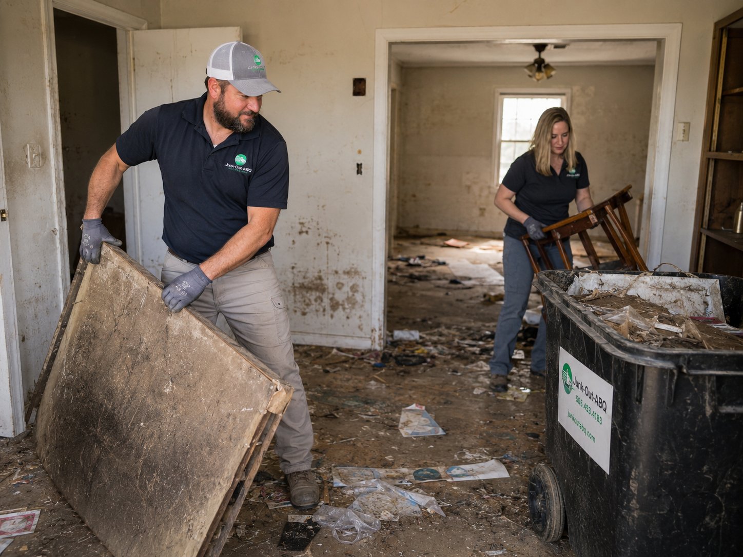 Junk Out ABQ crew at work