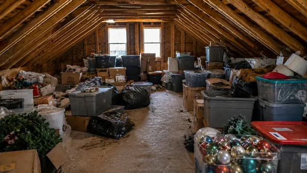 Attic Cleanout — before