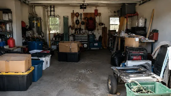 Garage Cleanout — before