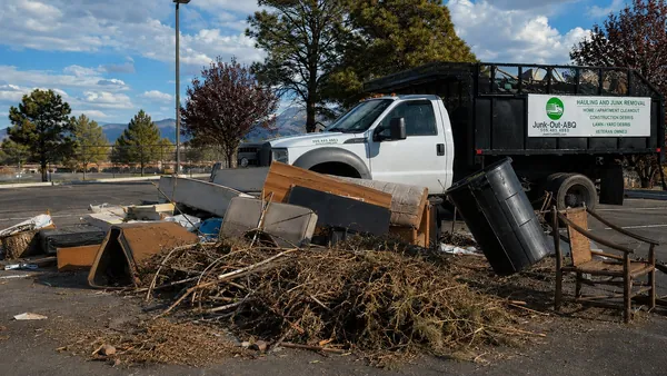 Yard Cleanout — before
